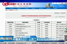 最高520分！山西省2020年第二批本科B类院校投档线公布了！视频封面