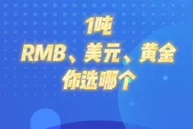 1吨RMB，1吨美元，1吨黄金，你选哪个？视频封面