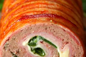 桜縁日式美食教程：火腿和奶酪肉卷1