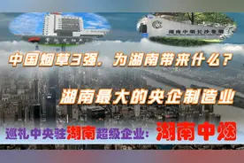 中央驻湘第一大制造业央企湖南中烟工业，为长沙常德等带来了什么视频封面