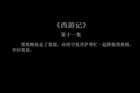 《西游记》第十一集，降服黑熊精视频封面