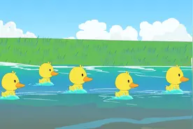 经典儿歌《数鸭子》，小朋友们一起来数鸭子吧！视频封面