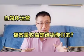 孙洪鹤：播放量的收益是谁给的，凭什么给你收益，你真的明白吗？视频封面