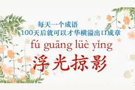 每天一个成语|浮光掠影