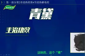 中药-青黛的主治功效【2022执业药师】