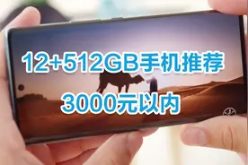 12GB+512GB手机推荐，3000元以内，这4款流畅使用无压力！视频封面