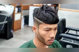 如何让又老又丑的男子改变发型秒成为帅哥，供美发学习