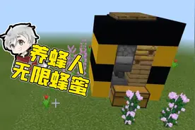 新手也能做的无限蜂蜜装置 我的世界