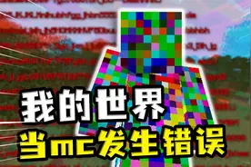 我的世界：发生了错误的mc？血条不断闪烁报错，还有个错误的人