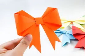 蝴蝶结的制作方法，可以用它装饰礼物礼盒，简单好看