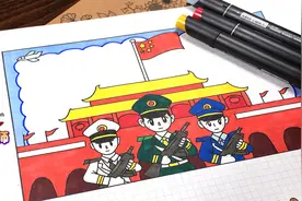 还在犯愁孩子的国庆节手抄报吗？国庆大阅兵主题设计在此