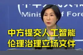 中方提交关于加强人工智能伦理治理的立场文件 外交部介绍情况视频封面