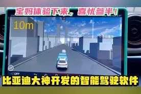 宝妈体验比亚迪大神开发的视觉Ai算法L1智驾车机软件，差点翻车！