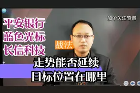 市场环境这样平安银行走势能否延续蓝色光标长信科技目标位置在哪视频封面