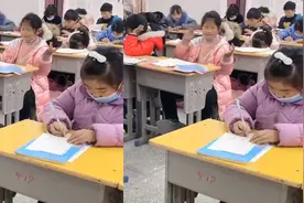 小女孩考试变身“神算子”走红，掐指甩头一顿操作令人笑哭