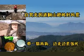 女司机西昌自驾回成都，走国道翻山越岭看风景，带猫狗边走边煮饭视频封面