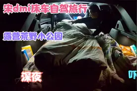 开着宋dmi床车自驾旅行，露营荒野小公园，深夜来了两帮人