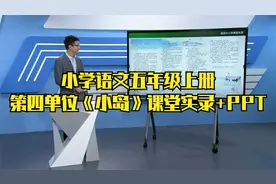 统编版小学语文五年级上册第四单位《小岛》课堂实录+PPT课件