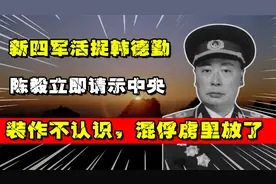 43年新四军活捉韩德勤，陈毅立即请示中央：装不认识混俘虏里放了视频封面