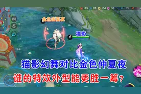 貂蝉猫影幻舞对比金色仲夏夜，特效外型谁能更胜一筹？