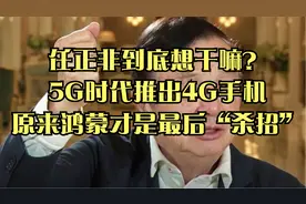 任正非到底想干嘛？5G时代推出4G手机，原来鸿蒙才是最后“杀招”视频封面