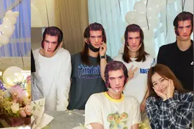 秦岚晒42岁庆生照，和6个“金城武”合照，圆了青春时的少女梦！视频封面