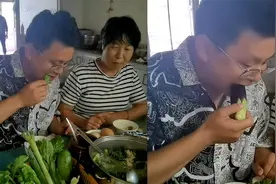 南方女婿吃东北蘸酱菜，看到桌上茄子时傻眼了：“这真能生吃吗”视频封面