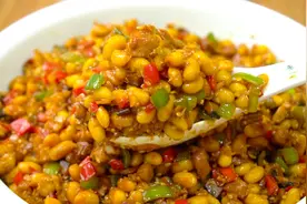 热天妈妈常做肉末黄豆酱，不用发酵腌制，酱香浓郁，保存15天不坏