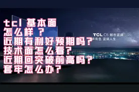 一线蓝筹TCL 近期能介入吗？现在盈利要走吗？套牢怎么办