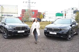 2020款宝马X5和宝马X7的实车对比，终于明白差别有多大了