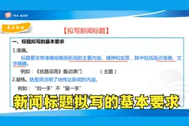 新闻标题拟写的基本要求