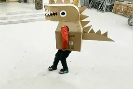 找个纸箱，咱也可轻松制作网红纸板小恐龙