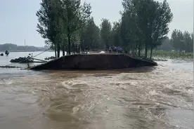 直击河南浚县卫河河堤决口现场视频封面