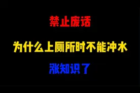 禁止废话：为什么上厕所时不能冲水？涨知识了