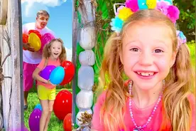 外国小女孩了解一年中所有的十二个月，快来一起学习吧