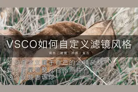 VSCO如何自定义属于自己的滤镜风格？10分钟教会你调出自己的风格