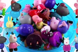 小猪佩奇玩具大合集！小兔瑞贝卡小羊苏西人偶玩具