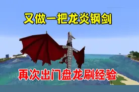 我的世界冰火传说68：又做一把龙炎钢剑，再次出门盘龙刷经验