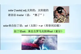 《闪记中考1600词》— solar 太阳的；太阳能的