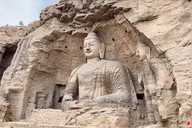 农村小伙8分钟带你看完云冈石窟，世界遗产名录5A级旅游景区！视频封面