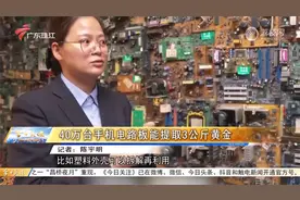 40万台手机电路板能提取3公斤黄金