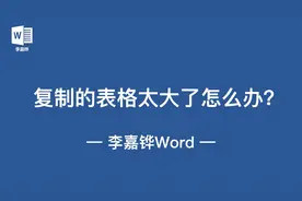 从Excel复制到word的表格太大了怎么办？我教你一招解决视频封面