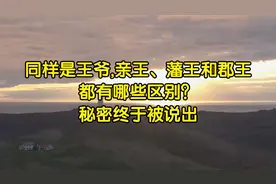 同样是王爷,亲王、藩王和郡王都有哪些区别？秘密终于被说出