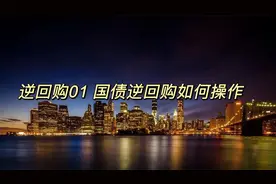 逆回购01 国债逆回购如何操作视频封面