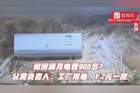 租房俩月电费900多？公寓负责人：工厂用电，1.2元一度