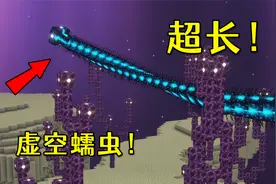 我的世界：当mc添加更多生物！末地虚空蠕虫，掌握穿越空间能力
