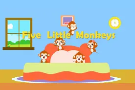 优秀早教启蒙童谣之贝乐虎英文儿歌《Five Little Monkeys》