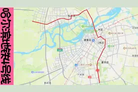哈尔滨地铁4号线（前沙-民族学院）行驶路线示意图