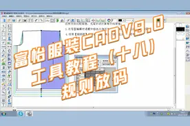 【新年知识】富怡服装CADV9.0工具教程（十八）规则放码