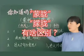 “蒙眬”与“朦胧”有啥区别？意思不一样，好多人都混用